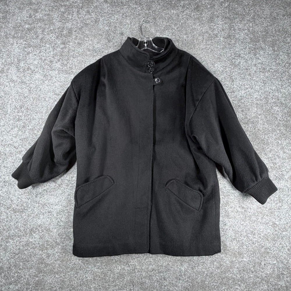 Nordstrom Coat Jacket Mens Black Funnel Neck Long Sleeve Boxy Fit Oversized